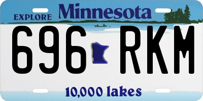 MN license plate 696RKM