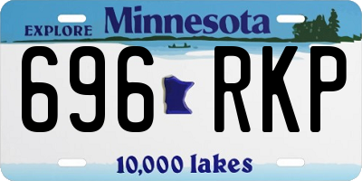 MN license plate 696RKP