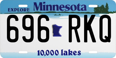 MN license plate 696RKQ