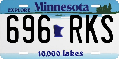 MN license plate 696RKS