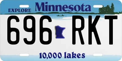 MN license plate 696RKT