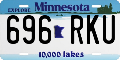 MN license plate 696RKU