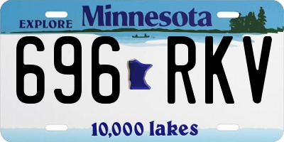 MN license plate 696RKV