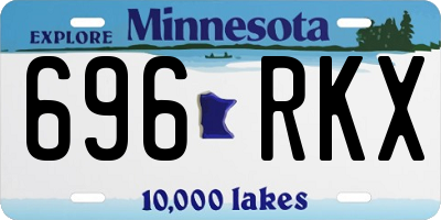 MN license plate 696RKX