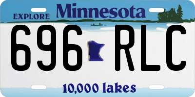 MN license plate 696RLC