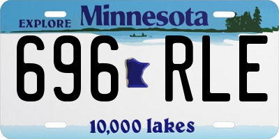 MN license plate 696RLE