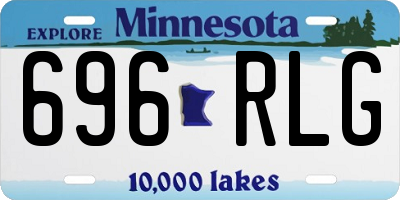MN license plate 696RLG