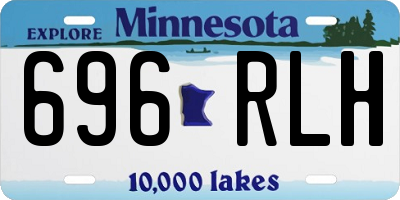 MN license plate 696RLH