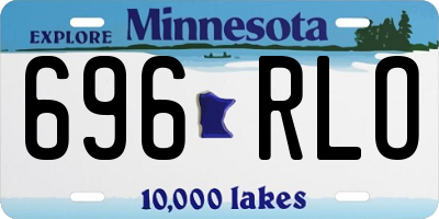 MN license plate 696RLO
