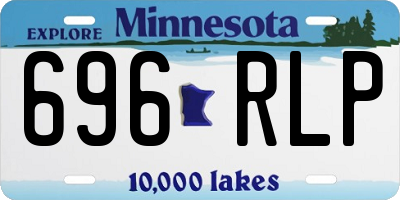 MN license plate 696RLP