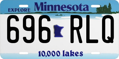 MN license plate 696RLQ