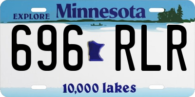 MN license plate 696RLR