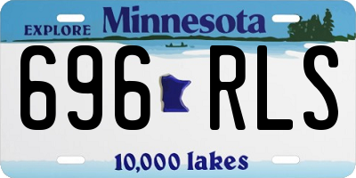 MN license plate 696RLS