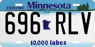 MN license plate 696RLV