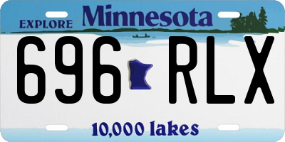 MN license plate 696RLX