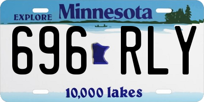 MN license plate 696RLY