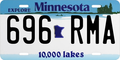 MN license plate 696RMA