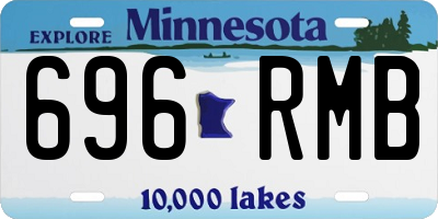 MN license plate 696RMB