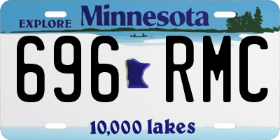 MN license plate 696RMC