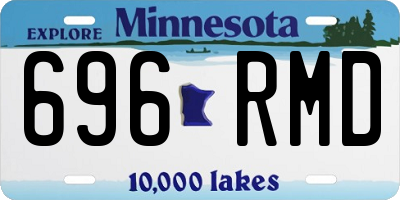 MN license plate 696RMD