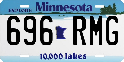 MN license plate 696RMG