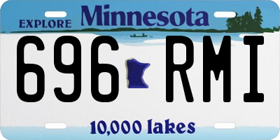 MN license plate 696RMI