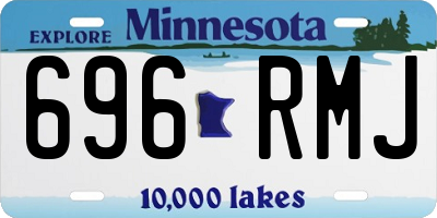MN license plate 696RMJ