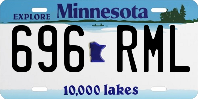 MN license plate 696RML