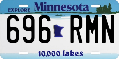MN license plate 696RMN