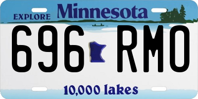 MN license plate 696RMO