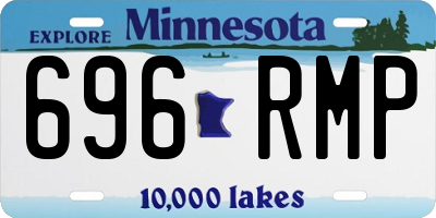 MN license plate 696RMP
