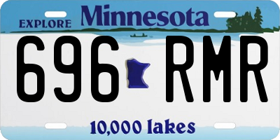 MN license plate 696RMR