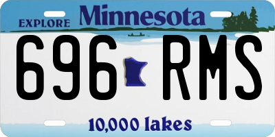 MN license plate 696RMS