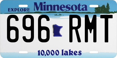 MN license plate 696RMT
