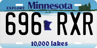 MN license plate 696RXR