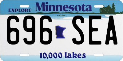 MN license plate 696SEA