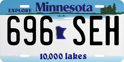 MN license plate 696SEH