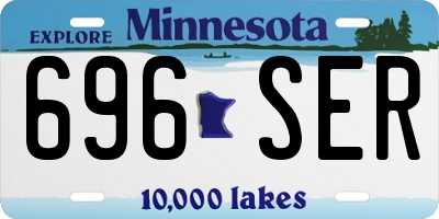 MN license plate 696SER