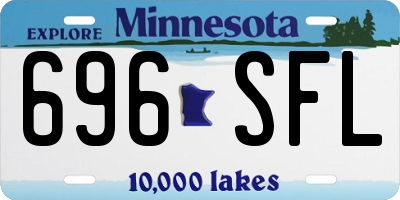 MN license plate 696SFL