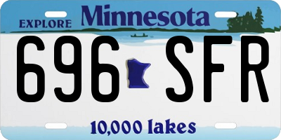 MN license plate 696SFR