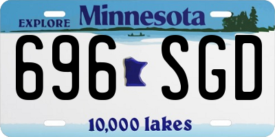 MN license plate 696SGD