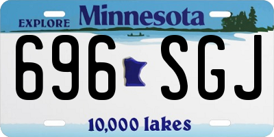 MN license plate 696SGJ