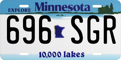 MN license plate 696SGR