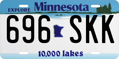 MN license plate 696SKK
