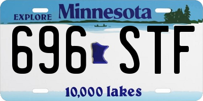 MN license plate 696STF