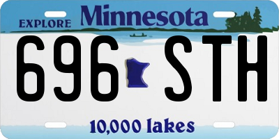 MN license plate 696STH