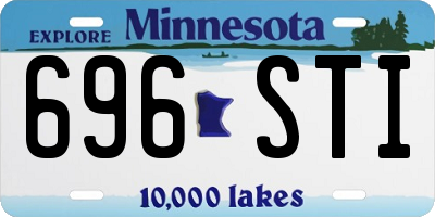 MN license plate 696STI
