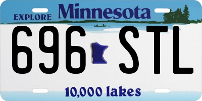 MN license plate 696STL