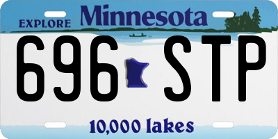 MN license plate 696STP