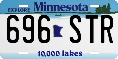 MN license plate 696STR